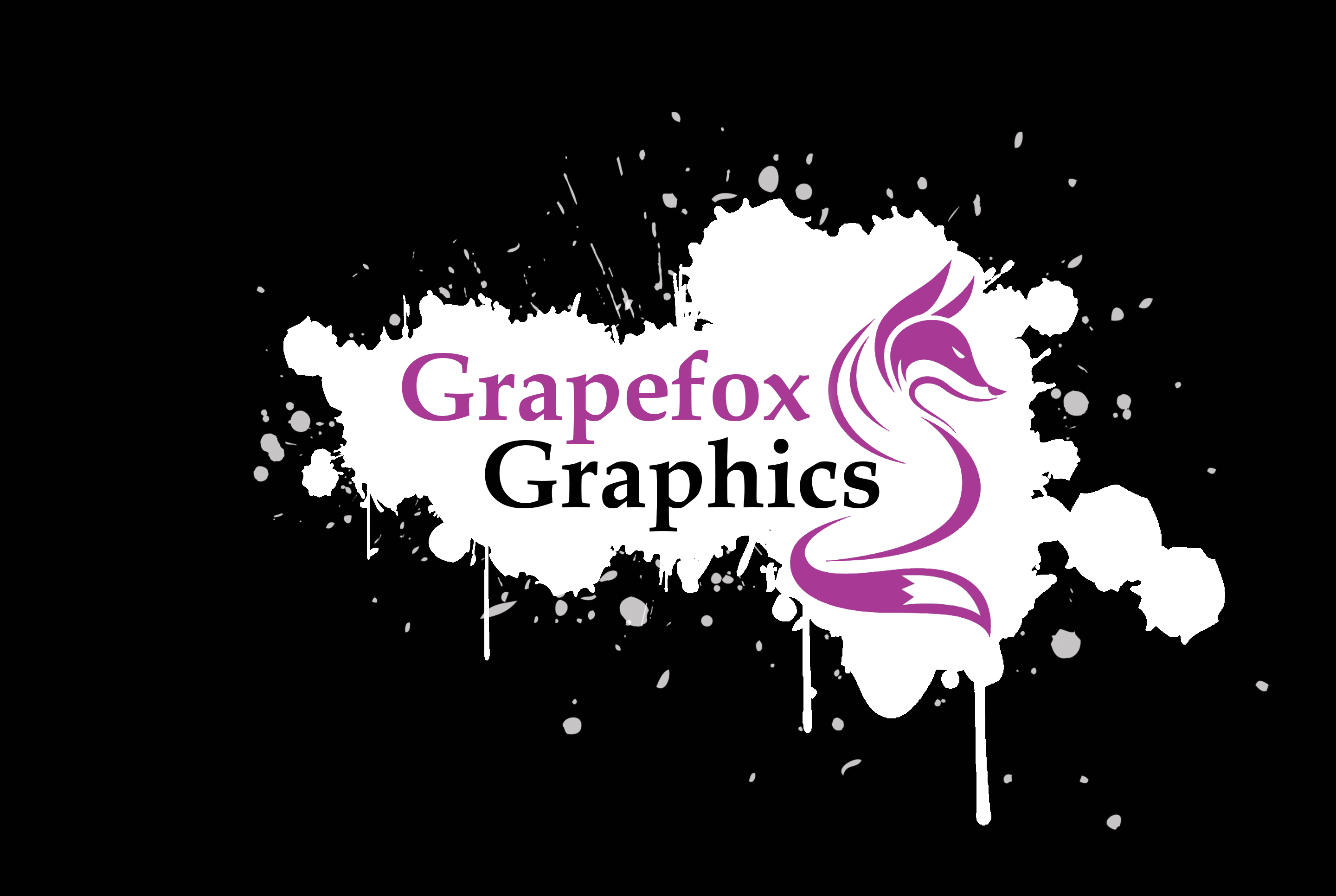 Grapefox-Graphics-Logo-Splash-Black-V2